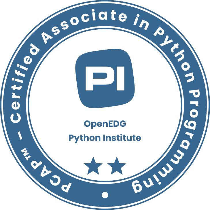 PCAP (Certified Associate Python Programming) Zertifikat